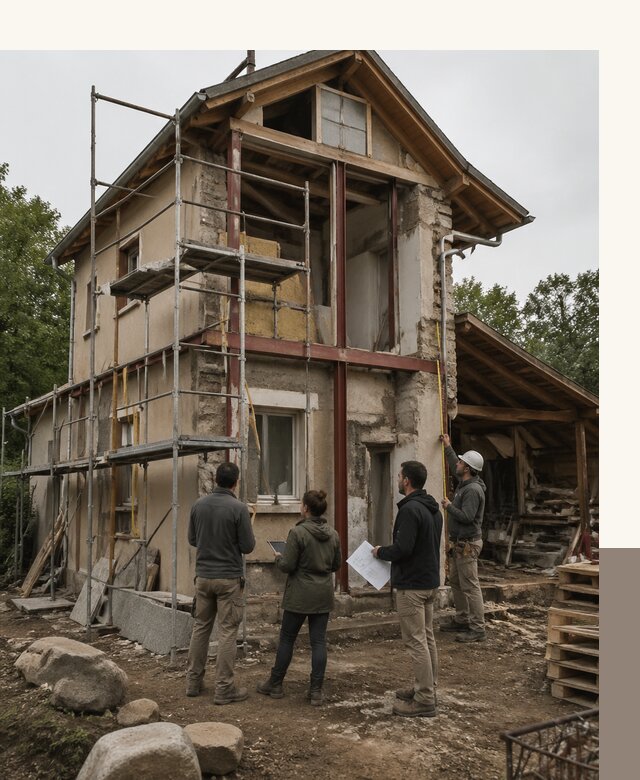 Реконструкция загородного дома под ключ в Выборге от бюро