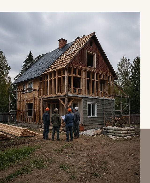 Реконструкция дачного дома в Выборге под ключ с проектом